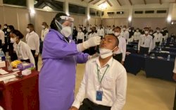 Jelang Upacara 17 Agustus, 70 Anggota Paskibraka Makassar Diswab Antigen 