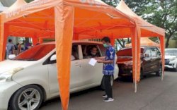 Warga Gowa dan Makassar Antusias Ikut Vaksinasi Drive Thru di Citraland