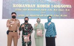 Pisah Sambut Dandim 1409 Gowa, Bupati Adnan Harap Tetap Jaga Kekompakan