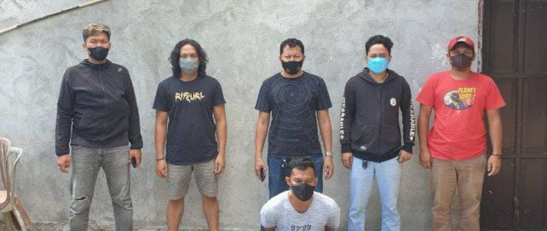 Pelaku jambret saat diamankan Tim Crime Fighters Resmob Satreskrim Polres Pinrang.