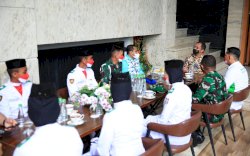 Sukses Kibarkan Bendera Merah Putih, Danny Terima Kunjungan Perwakilan Paskibraka Makassar