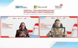 Telkom Gandeng Microsoft Perkuat Layanan Digital di Indonesia