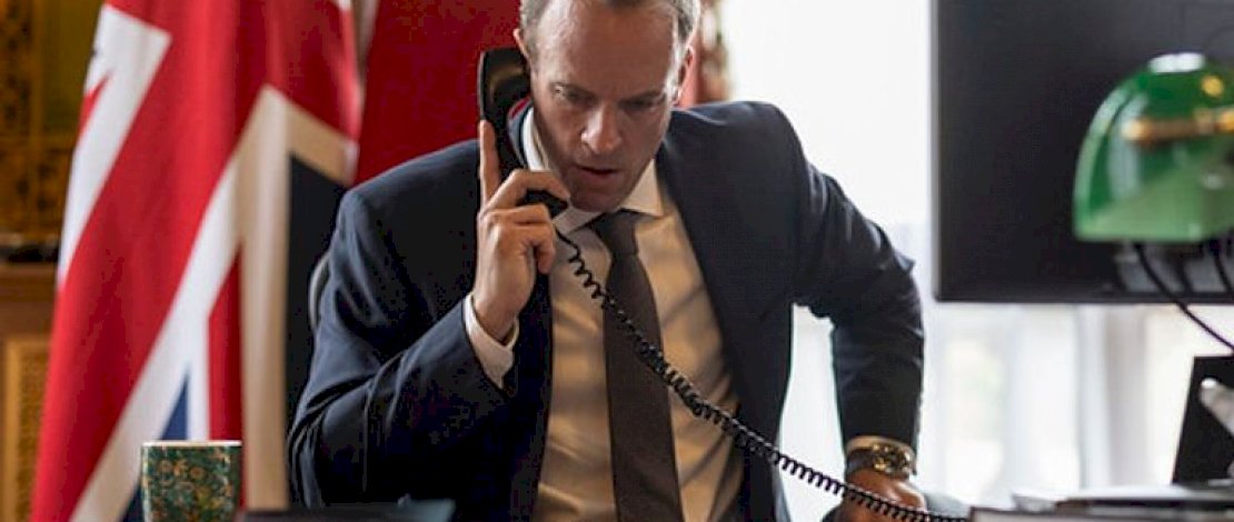Menlu Inggris, Dominic Raab. (Sumber: Downing Street)
