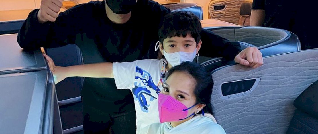 Potret Raffi Ahmad dan keluarga saat menaiki Jet Pribadi menuju Turki, Senin (23/8/2021).