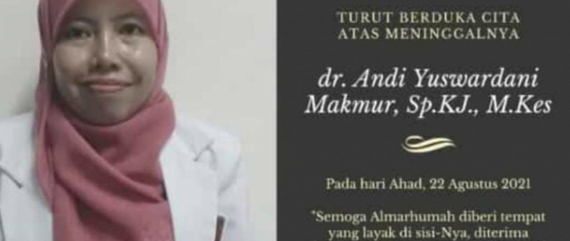 Ucapan duka untuk almarhumah.