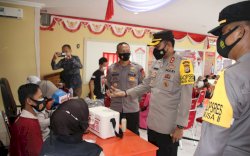 Gelar Vaksinasi, Batalyon C Pelopor Sasar 368 Warga Bone