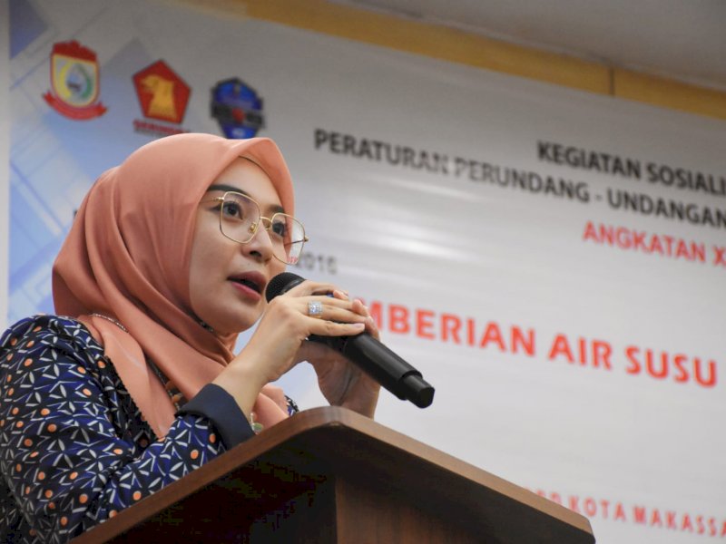 DPRD Makassar Fraksi Gerindra Sosialisasi Pemberian Air Susu Ibu