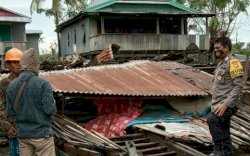 Sesaat Ditinggal, Rumah Warga di Jeneponto Roboh Diterjang Angin Kencang