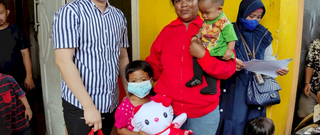 Ratusan Anak Korban Kebakaran di Makassar Dapat Bantuan Kemensos 