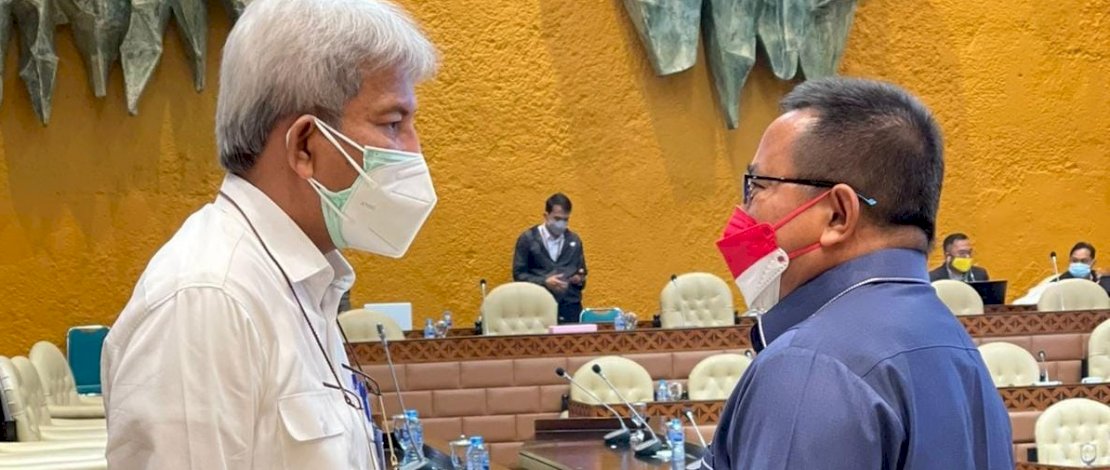 Anggota DPR RI, Muh Fauzi bersama pihak Kementerian PUPR.