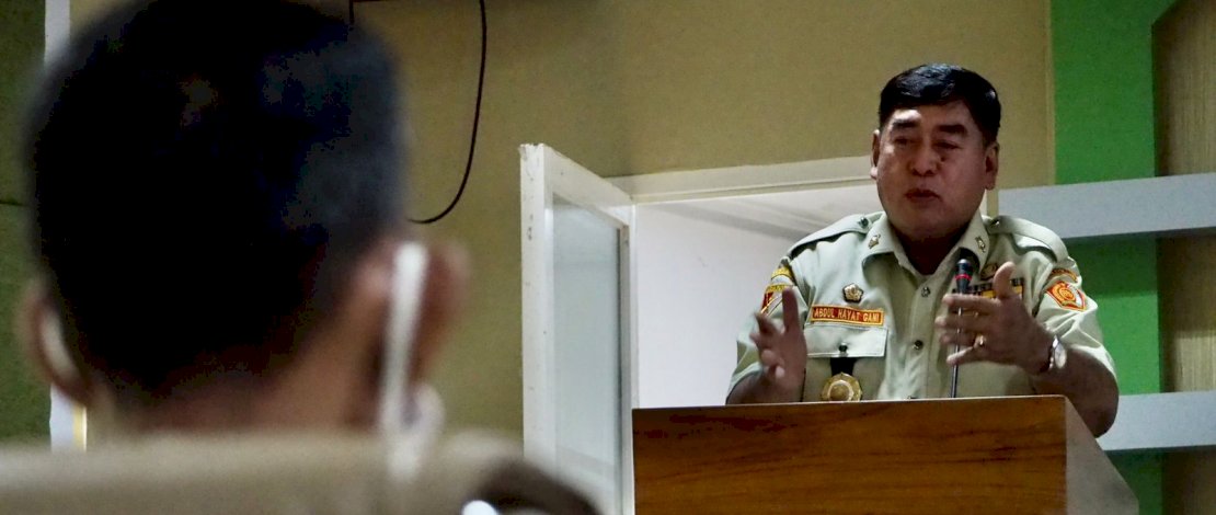 Ketua PPM Sulsel, Abdul Hayat Gani, saat membuka Raker PPM, yang dilaksanakan di Ruang Rapat Kantor Dinas Perumahan Kawasan Permukiman dan Pertanahan Sulsel, Selasa, 31 Agustus 2021.