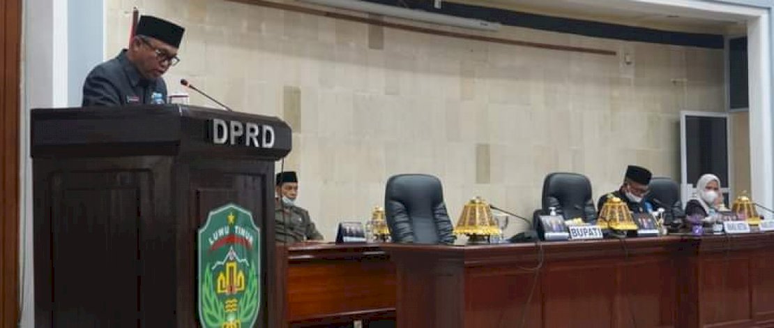DPRD Luwu Timur Terima KUA dan PPAS APBD Perubahan TA 2021