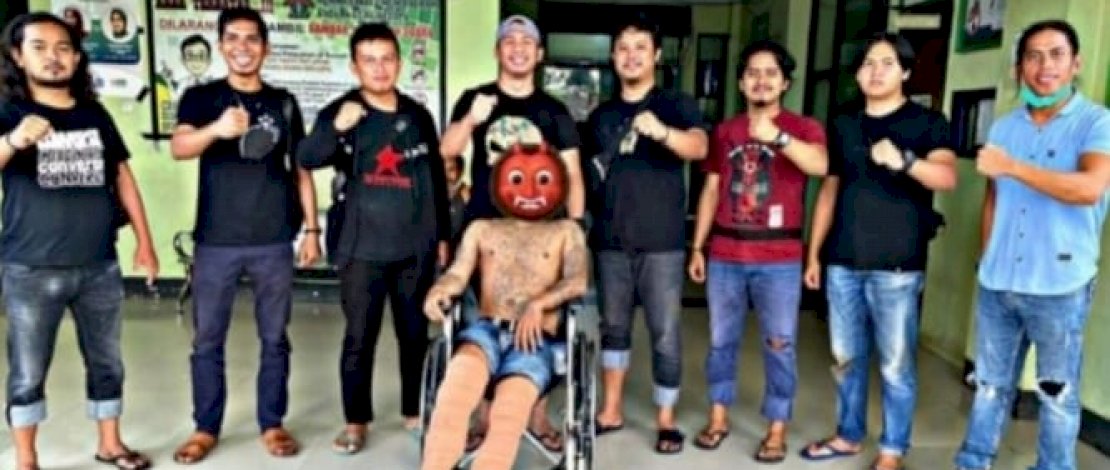 Pelaku saat diamankan Resmob Satreskrim Polres Luwu. Pelaku saat diamankan Resmob Satreskrim Polres Luwu.