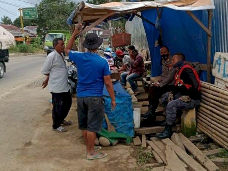 Ditentang Warga, Polsek Bulukumpa Tegur Pekerja Pembangunan Rest Area Bulukumba