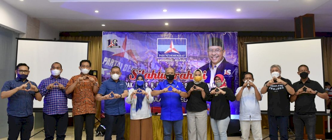 Suasana silaturahmi IAS dengan para DPC Partai Demokrat se-Sulsel.