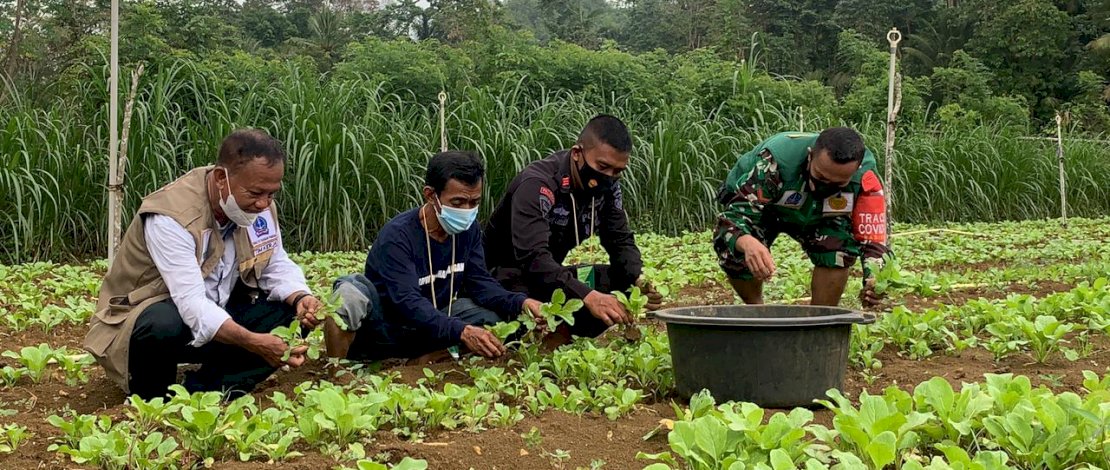 Tingkatkan Kapasitas SDM, Brimob Bone-Kodim 1407 Gelar Pelatihan Program Pekarangan Pangan Lestari