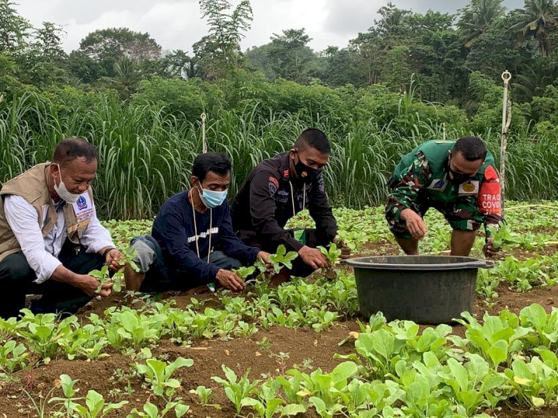 Tingkatkan Kapasitas SDM, Brimob Bone-Kodim 1407 Gelar Pelatihan Program Pekarangan Pangan Lestari