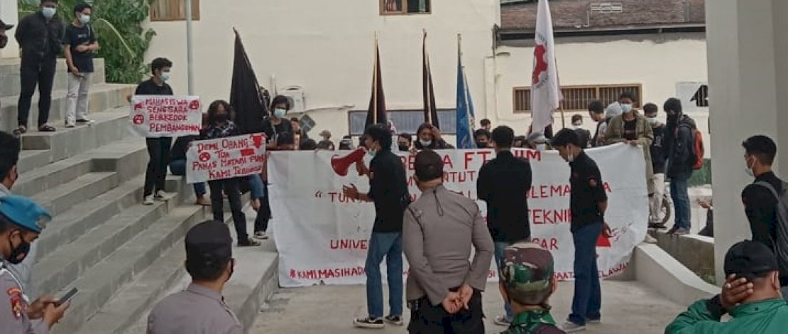 Kabesma FT UIM Demo Minta Fasilitas Memadai, WR 3 dan Dekan Janjikan Dialog Akademik