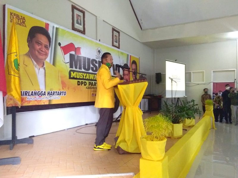 Arjuna Curhat di Musda Golkar Luwu Utara