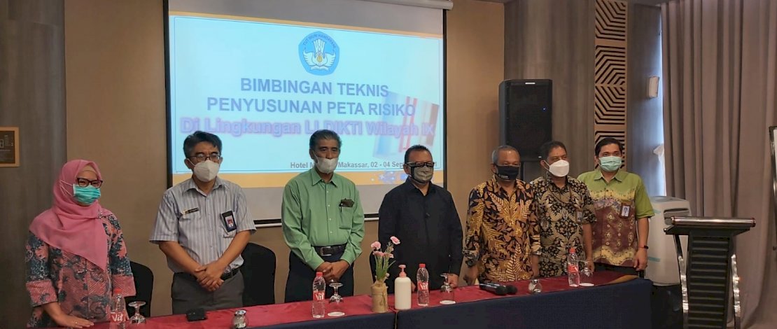 Suasana Bimtek Peta Risiko yang digelar LLDIKTI Wilayah IX di Makassar.