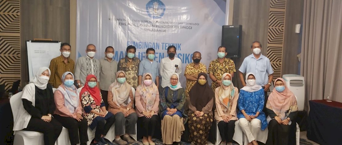 Suasana Bimtek Peta Risiko yang digelar LLDIKTI Wilayah IX di Makassar.