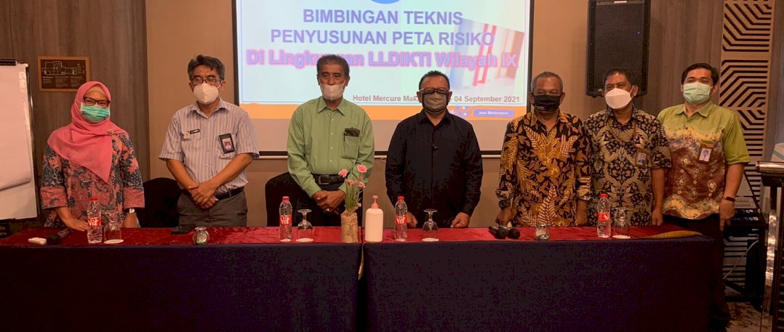 Suasana Bimtek Peta Risiko yang digelar LLDIKTI Wilayah IX di Makassar.