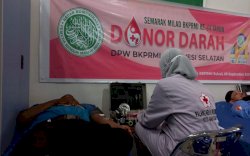 Ramah Tamah Milad ke-44, BKPRMI Sulsel Gelar Donor Darah