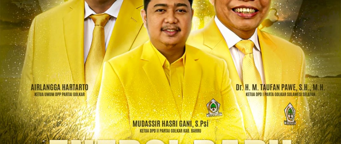 Kantongi Diskresi DPP, Mudassir Aklamasi Pimpin Golkar Barru