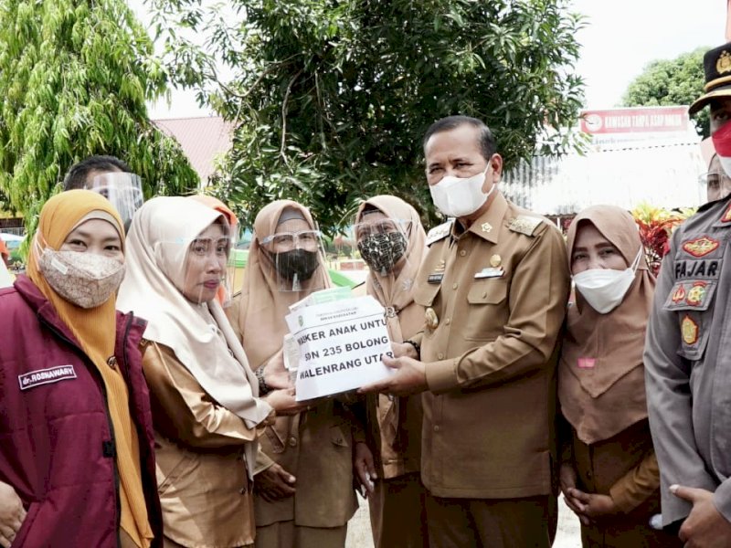 Didampingi Kapolres, Bupati Luwu Sambangi Sekolah Pembelajaran Tatap Muka di Lamasi 