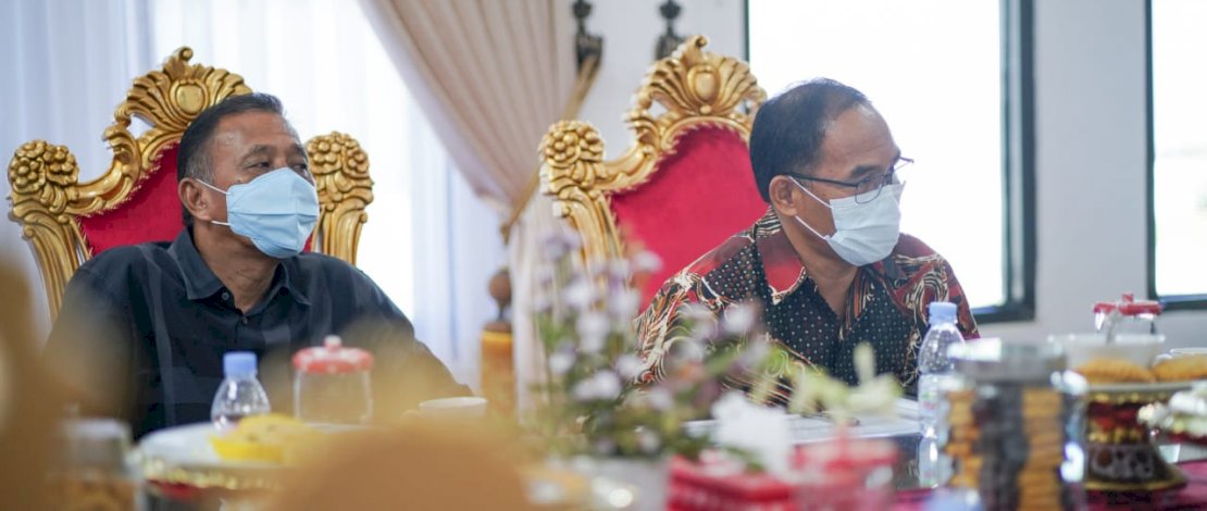 Ketua Gabungan Pengusaha Ekspor Indonesia (GPEI) Sulselbar, Arief R Pabettingi, menemui Pelaksana Tugas Gubernur Sulsel, Andi Sudirman Sulaiman, Rabu, 8 September 2021.