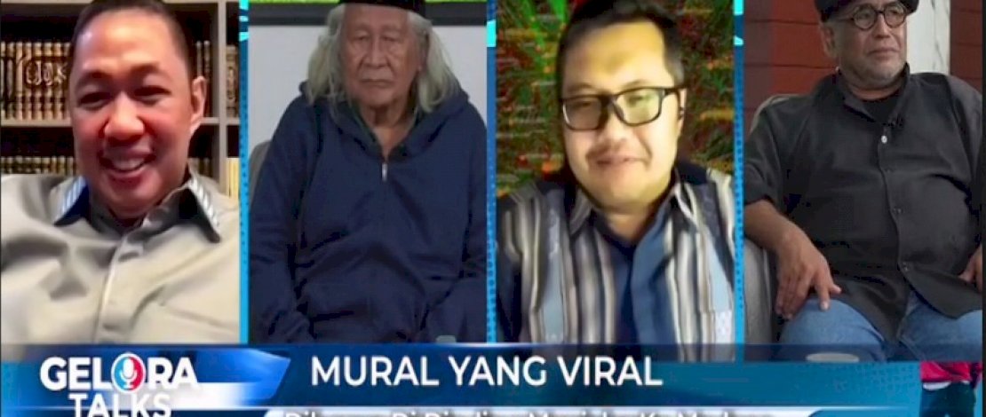 Suasana Gelora Talks yang membahas seputar mural.