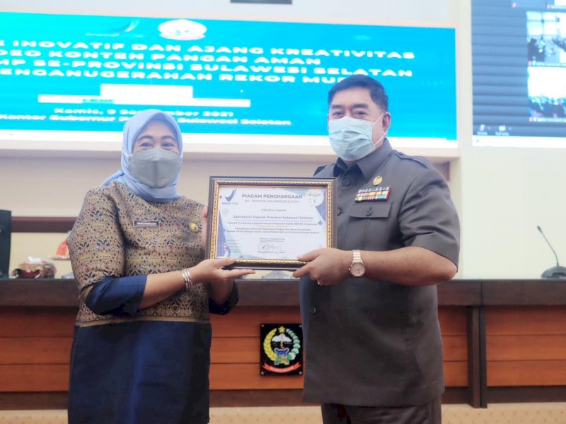 Lomba Tiktok Konten Pangan Aman se Sulsel Raih Penghargaan MURI