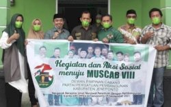 Sambut Muscab VIII, PPP Jeneponto Bagi Paket Sembako ke Warga Terdampak Corona