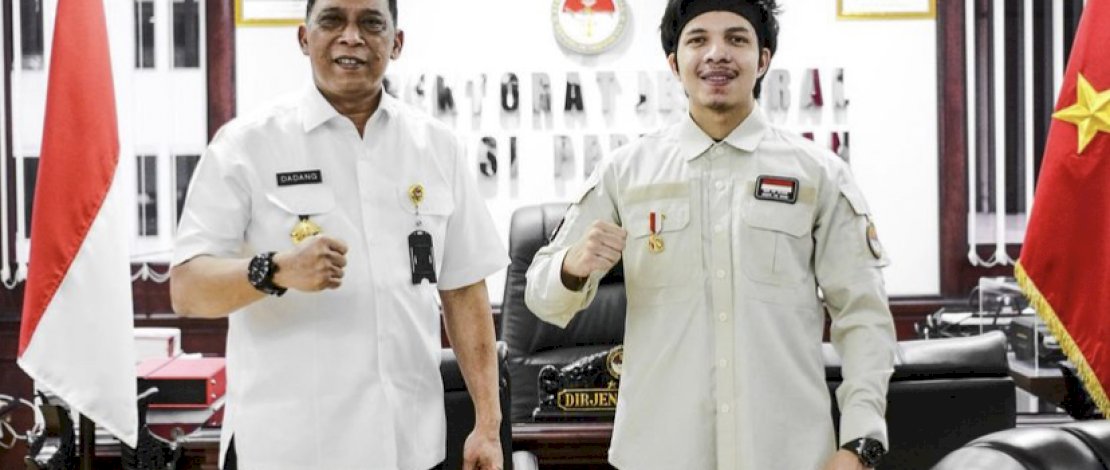 Potret Atta Halilintar bersama Dirjen Potensi Pertahanan Kementerian Pertahanan (Kemenhan), Mayjen TNI Dadang Hendra Yudha, yang diunggah dalam laman instagramnya, Kamis (9/9/2021).