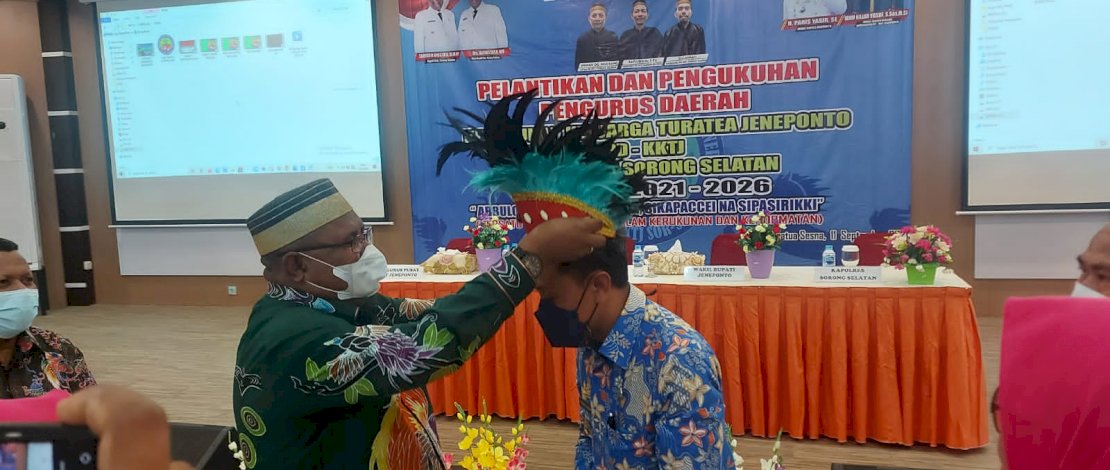 Wabup Jeneponto Hadiri Pelantikan Pengurus KTT di Sorong Selatan