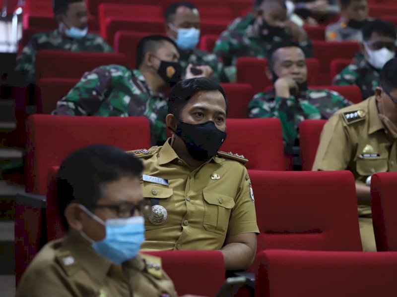 Camat Tamalanrea Ikuti Rakor Persiapan Vaksinasi Serentak Tingkat RT/RW