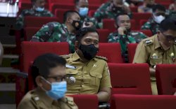 Camat Tamalanrea Ikuti Rakor Persiapan Vaksinasi Serentak Tingkat RT/RW