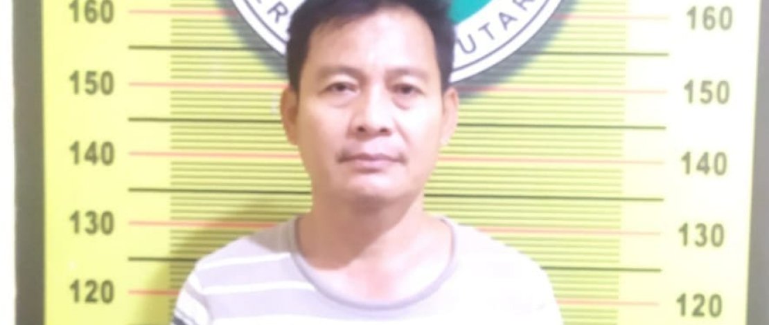 Pelaku RB saat diamankan.