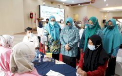 Dibuka Indira Jusuf, Gebyar Vaksinasi TP PKK Kecamatan Panakkukang Dihadiri 280 Peserta