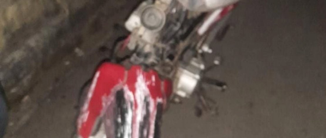 Pelaku curanmor dan barang bukti.