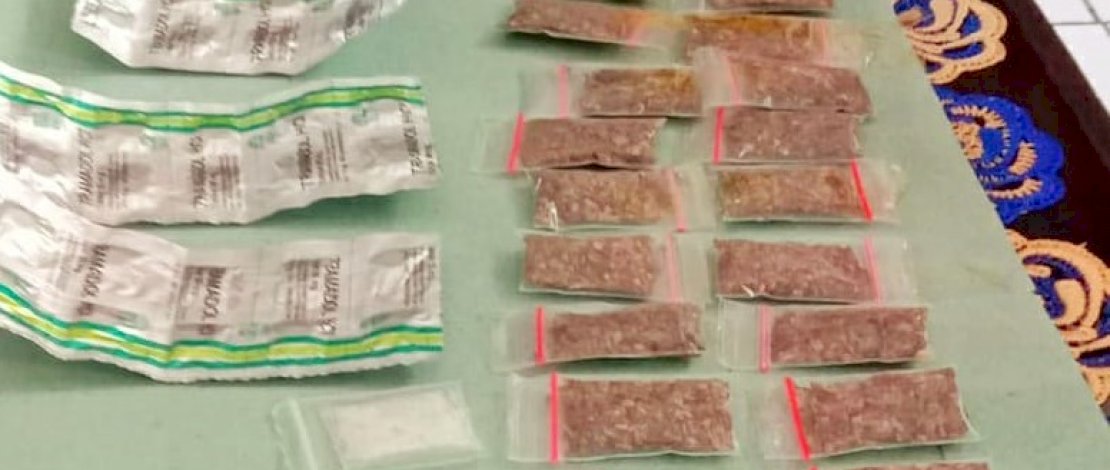 Barang bukti diduga narkoba yang diamankan petugas Rutan Masamba, Lutra. 