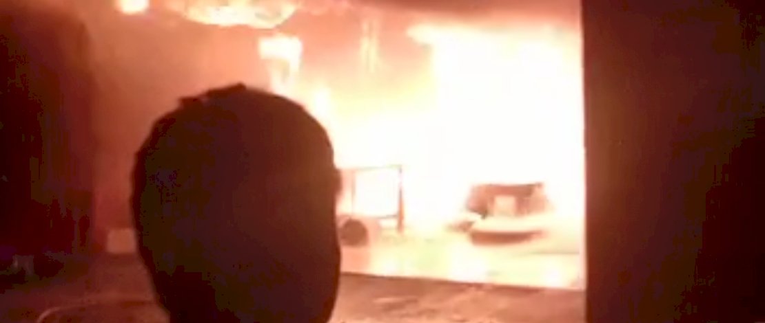 Kebakaran di Paccerakkang, Makassar.