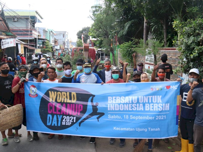 Dukung WCD, Pemerintah Kecamatan Ujung Tanah Bersih-bersih
