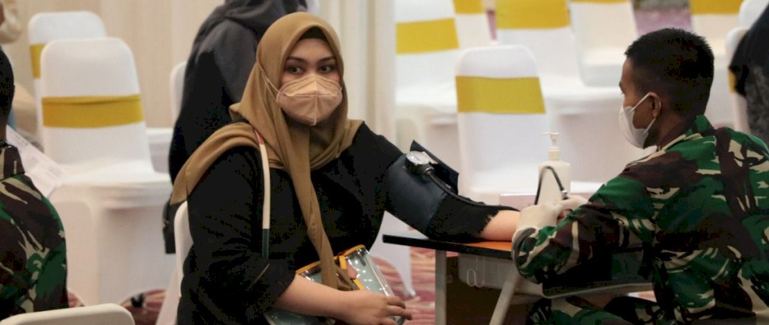 Suasana vaksinasi Covid-19 yang digelar KALLA.