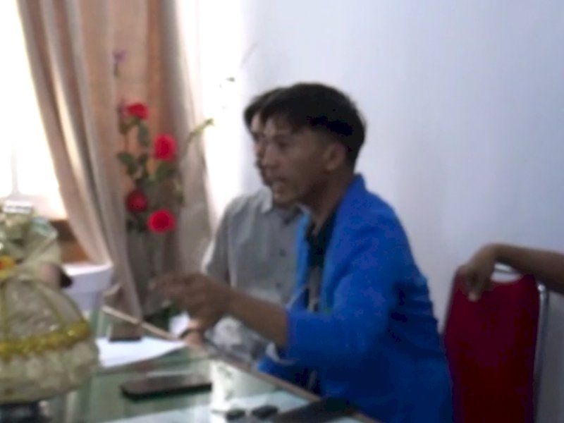 Detik-detik Aliansi Mahasiswa dan Pemuda Nyaris Adu Jotos dengan Ketua Komisi l DPRD Pinrang