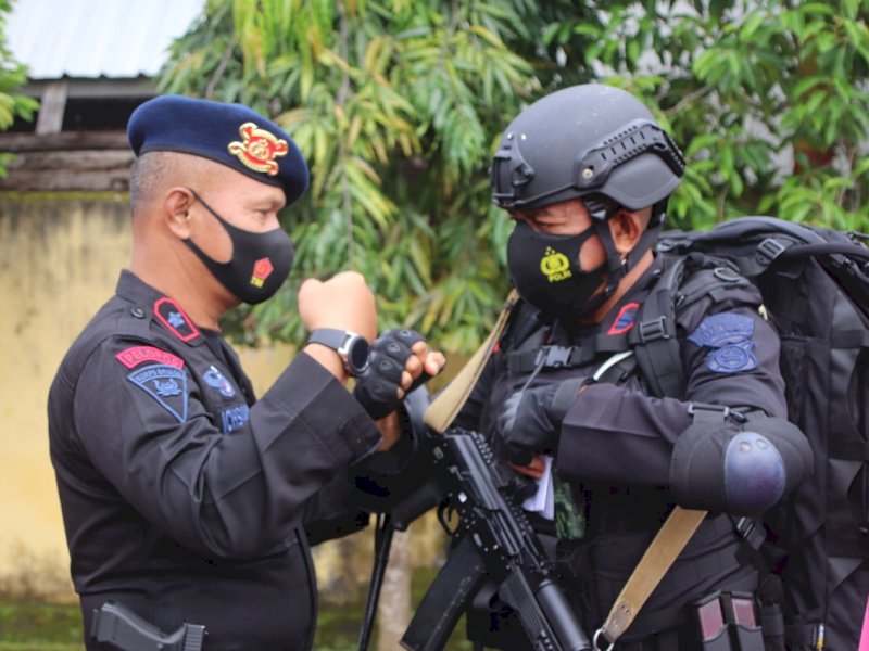 Batalyon C Pelopor Berangkatkan 2 Detasemen Anti Anarki Amankan PON XX Papua