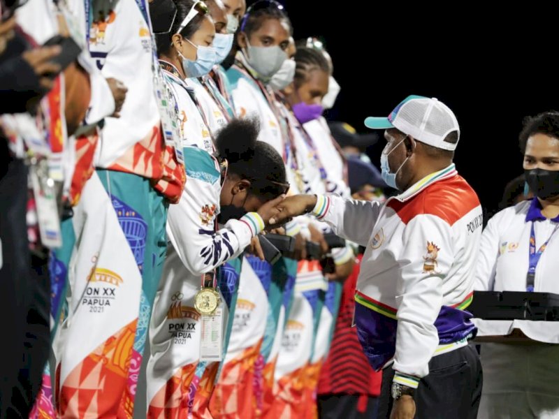 Tim Kriket Putri Papua Sukses Sumbangkan Medali Emas Pertama PON XX Papua