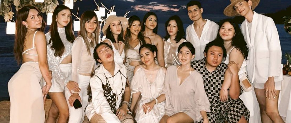 Penampilan selebgram hitz di acara ulang tahun Rachel Vennya di Pulau Dewata, Bali mengusung konsep pesta dewasa.