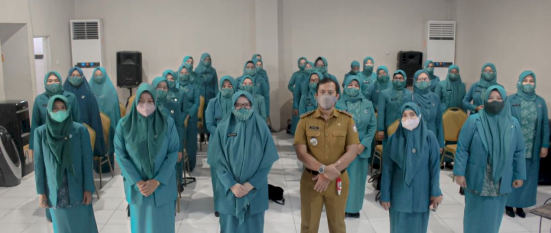 Pelantikan pengurus PKK Kecamatan Tamalanrea periode 2021-2026.