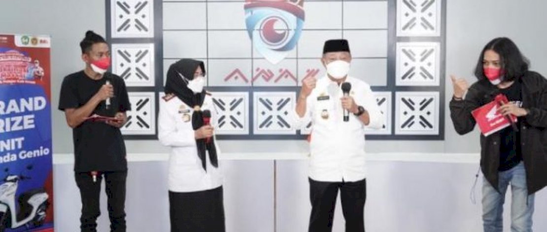 Wabup Gowa Umumkan Pemenang Undian Vaksinasi Bagi Pelajar